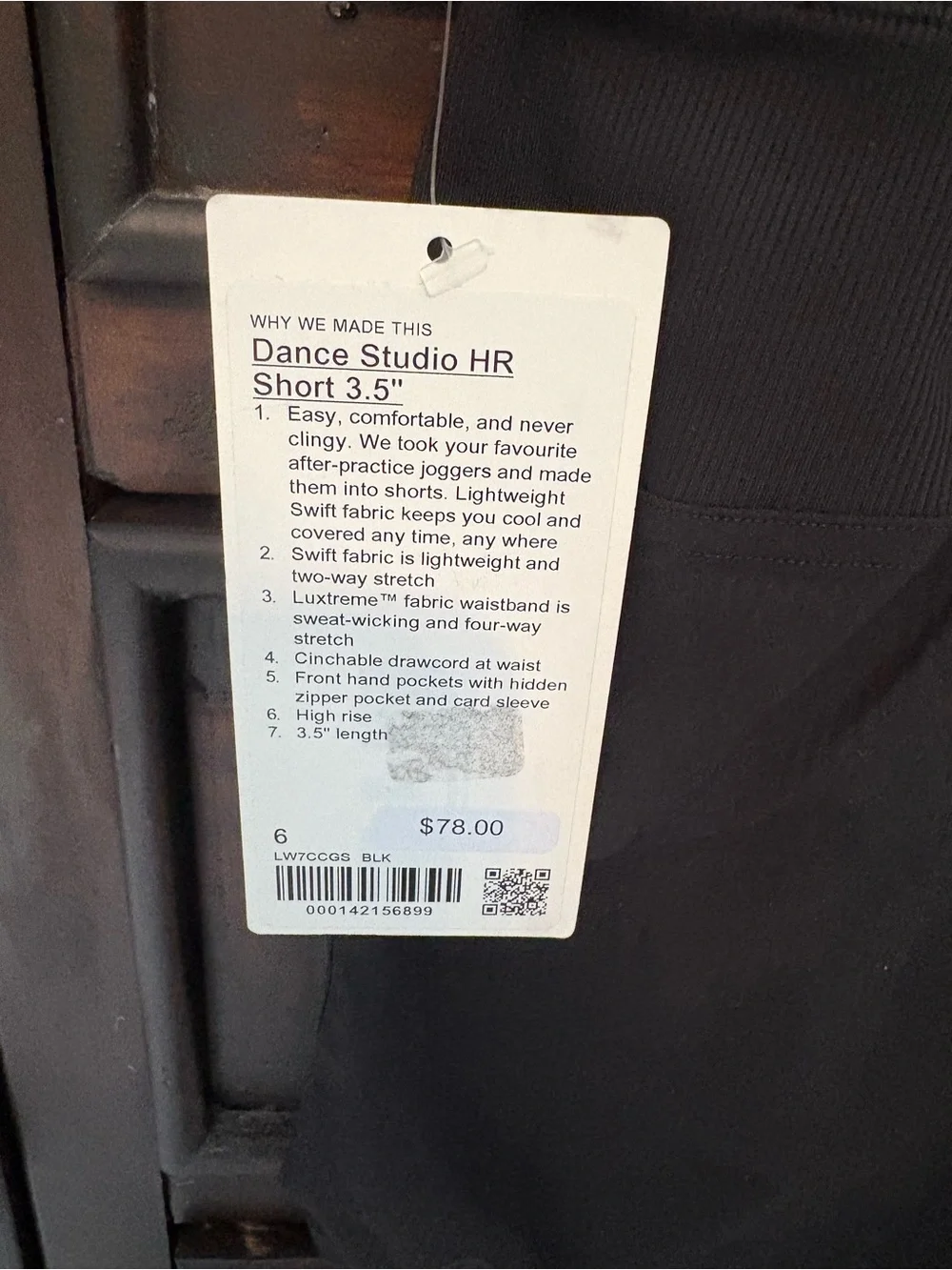 lululemon athletica Black Women's Running Shorts